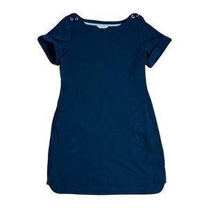 Tommy Bahama Women's Black T-Shirt Dress with Pockets